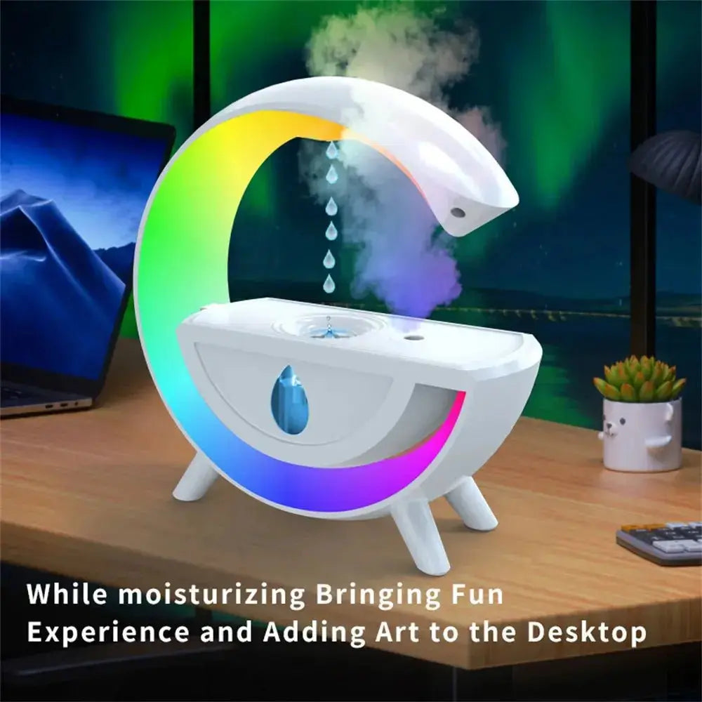 Anti - gravity Humidifier Creative Water Drop Desk Lamp Atmosphere LED Night Light For Office Home Descoration Table Lamps - KAIROS