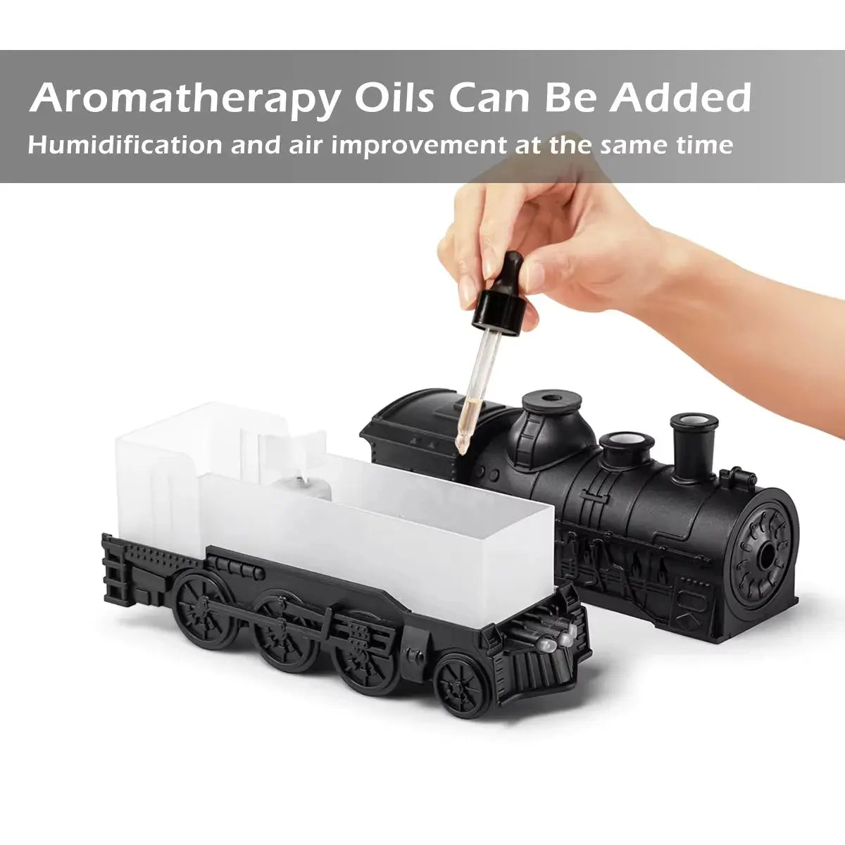 Train Air Humidifier Ultrasonic Aromatherapy Diffusers Mist Maker Fragrance Essential Oil Aroma Difusor Remote Control - KAIROS