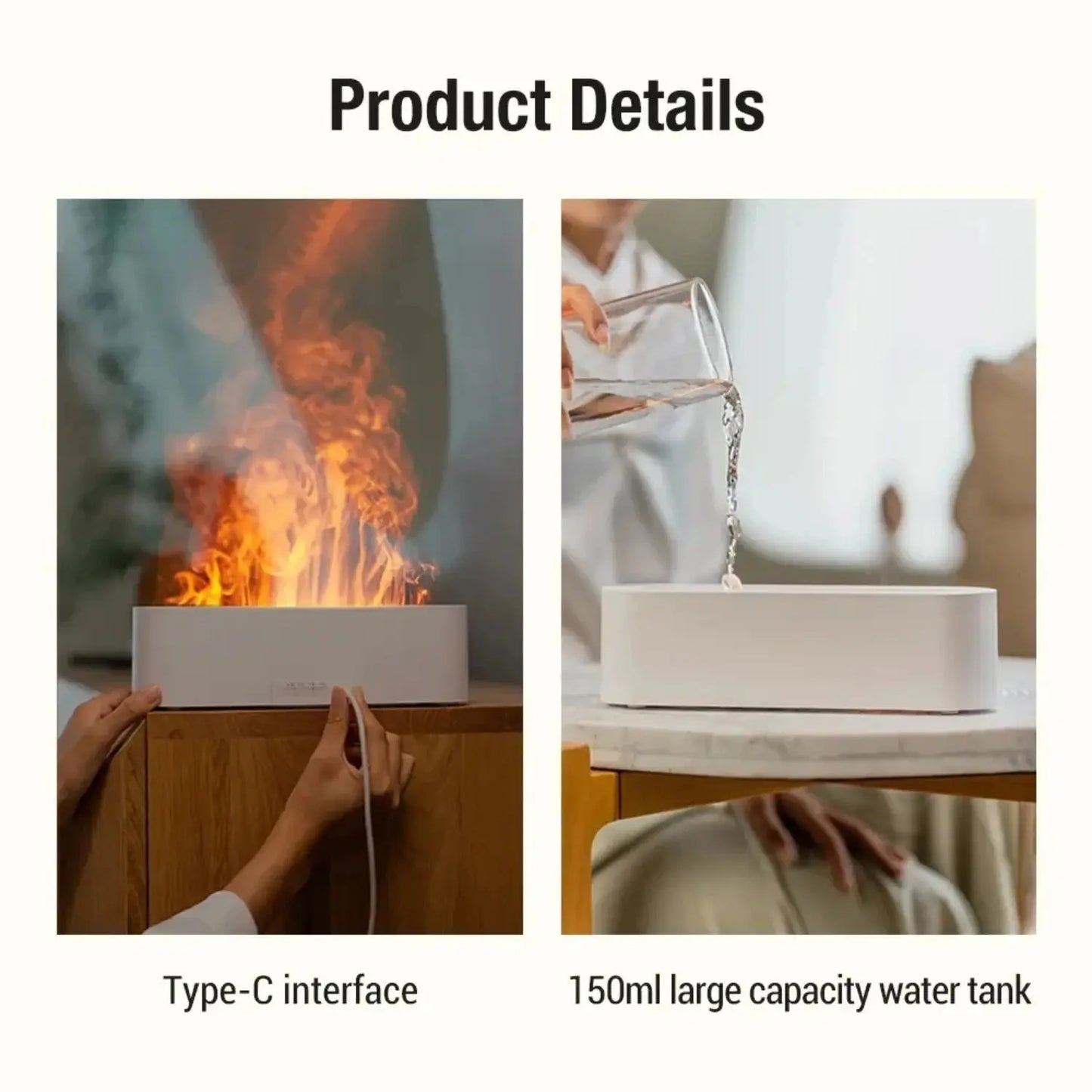 Turn your ordinary space into a serene and luxurious oasis with this modern and elegant essential oil diffuser and humidifier. E - KAIROS