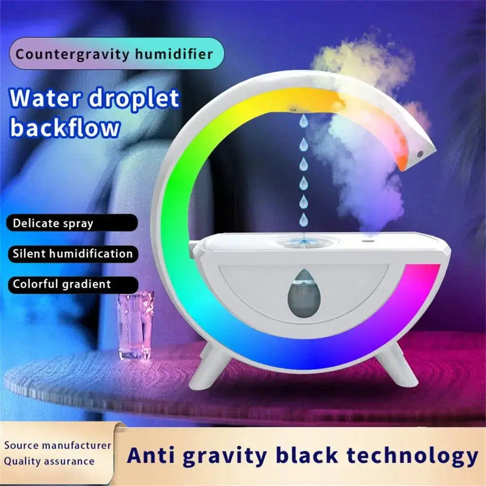 Anti - gravity Humidifier Creative Water Drop Desk Lamp Atmosphere LED Night Light For Office Home Descoration Table Lamps - KAIROS